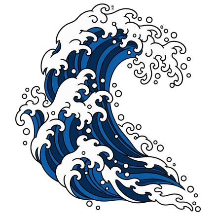 Wave, Japanese AI-generated design reference